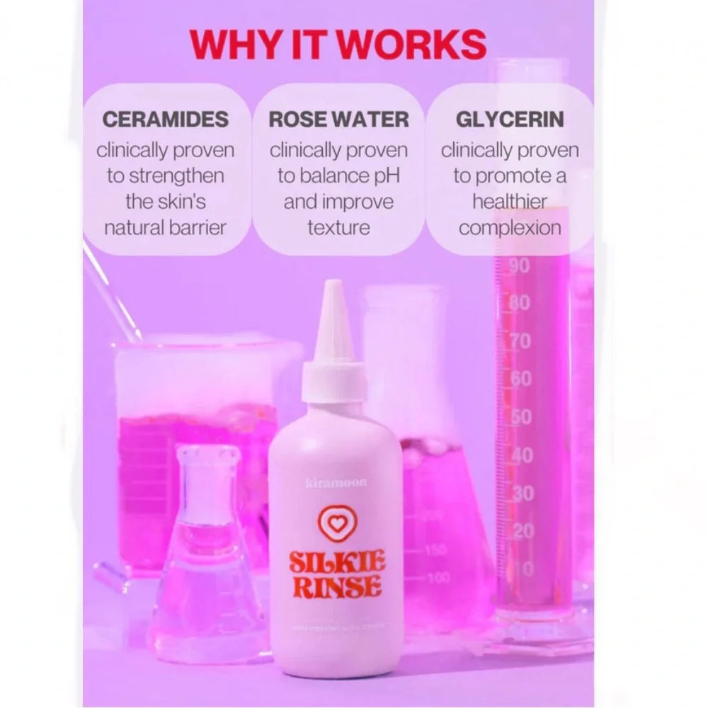 Kiramoon Silkie Rinse gentle hydrating facial cleanser 20ML / 68 oz